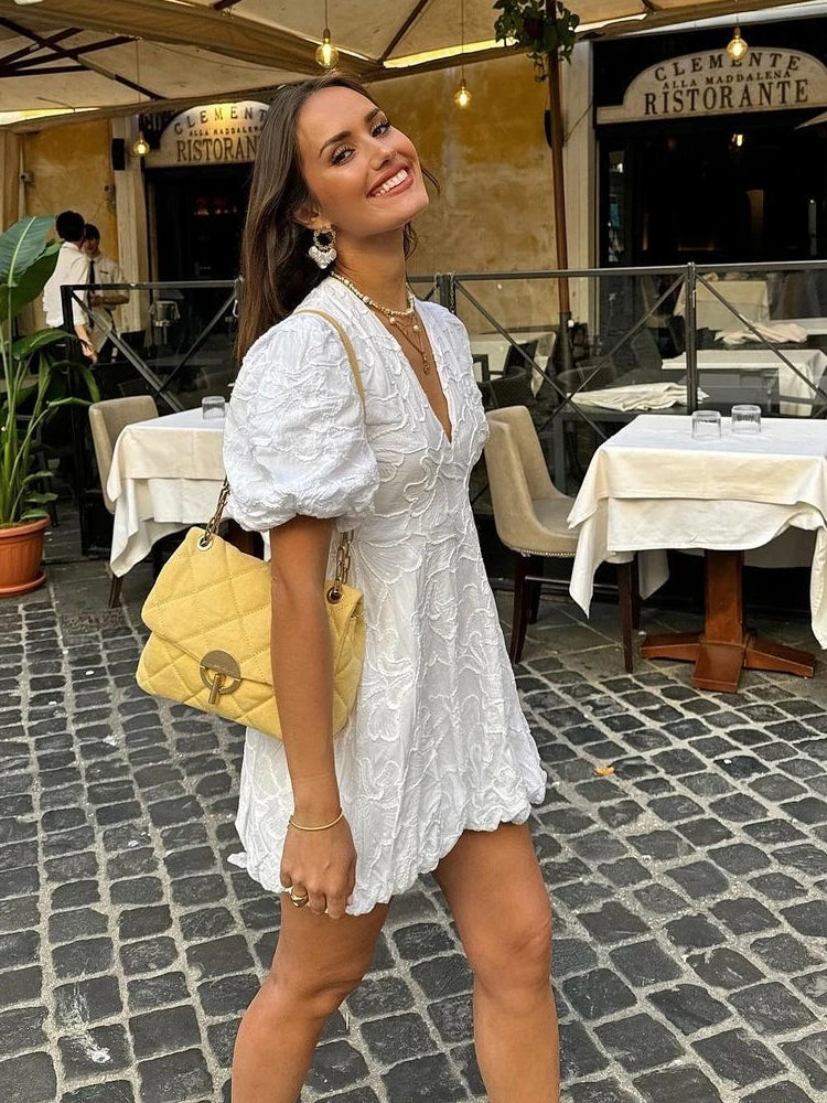 ASTRID | Puff Mini Dress