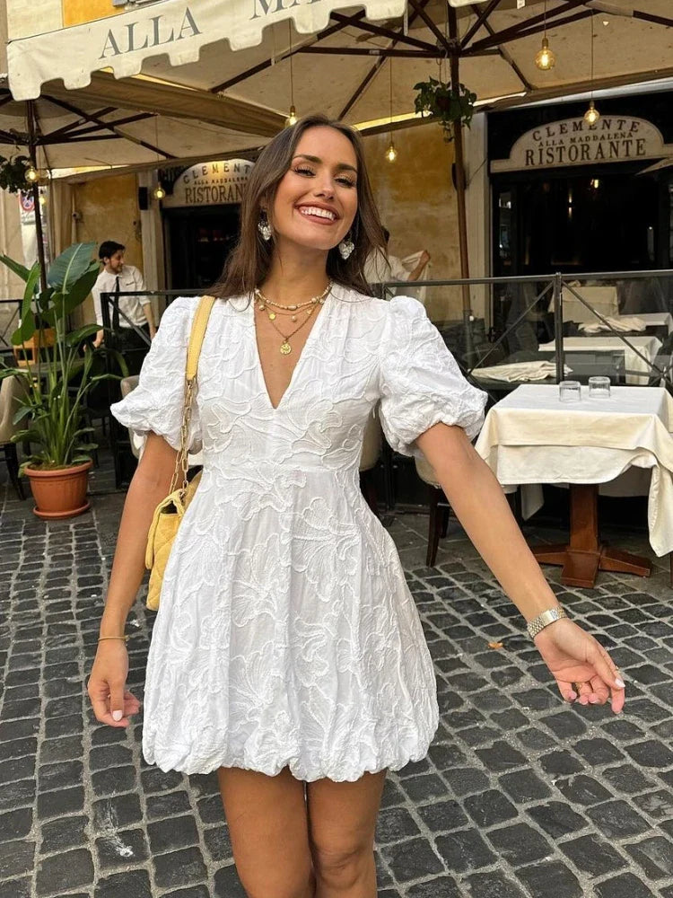 ASTRID | Puff Mini Dress