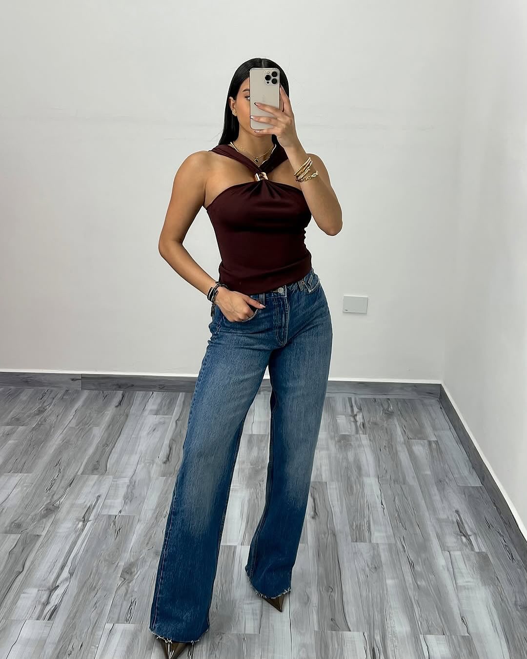 ASTRID | Mocha Haltertopp