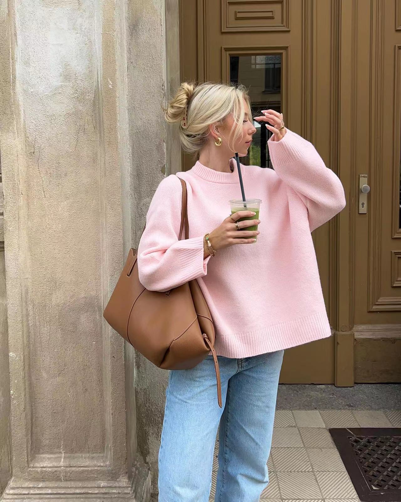 ASTRID | Rosa mysig tröja