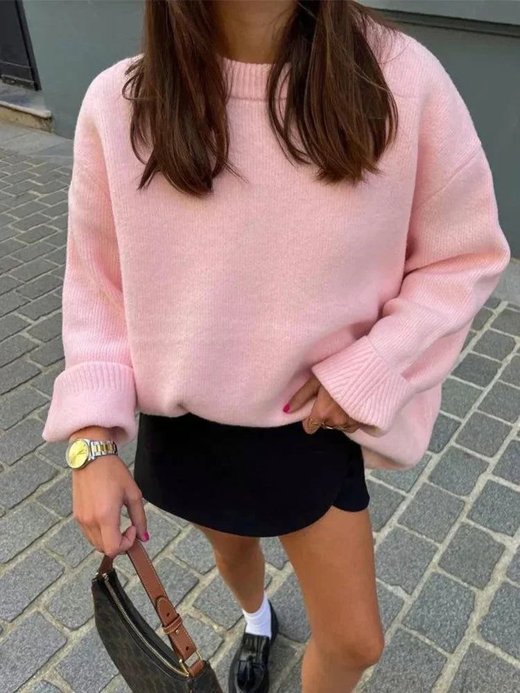 ASTRID | Rosa mysig tröja