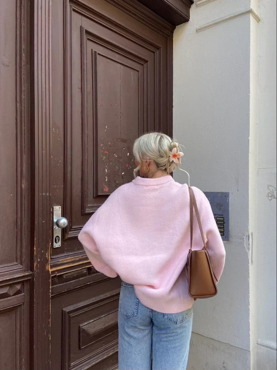 ASTRID | Rosa mysig tröja