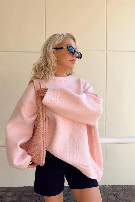 ASTRID | Rosa mysig tröja