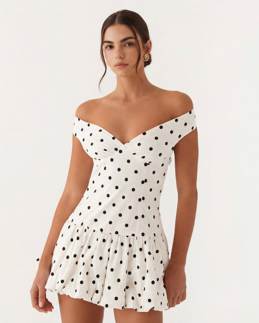 Sweetheart Polka Minikjol