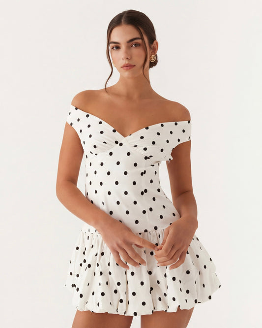 Sweetheart Polka Minikjol