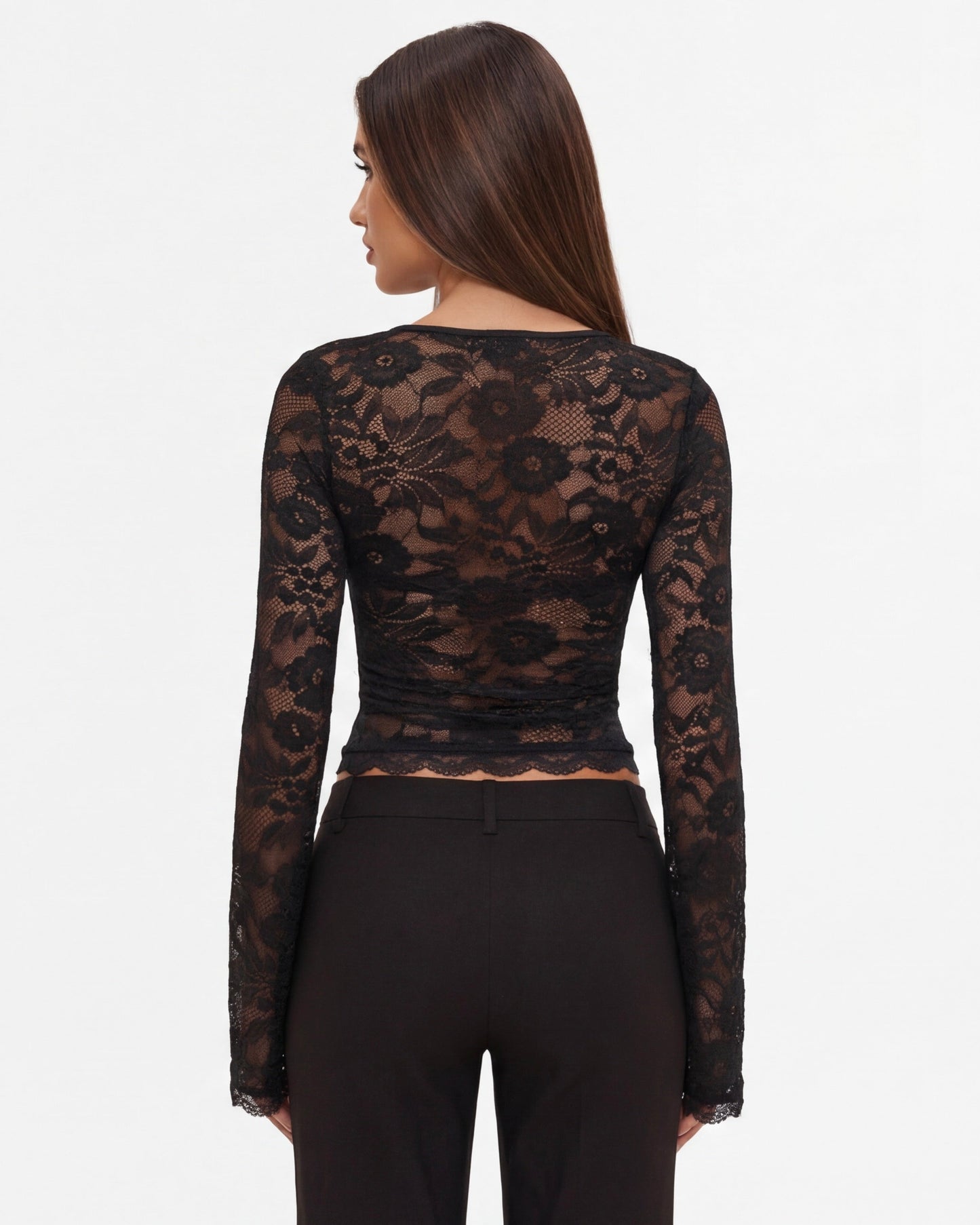 Lace Affair långärmad topp