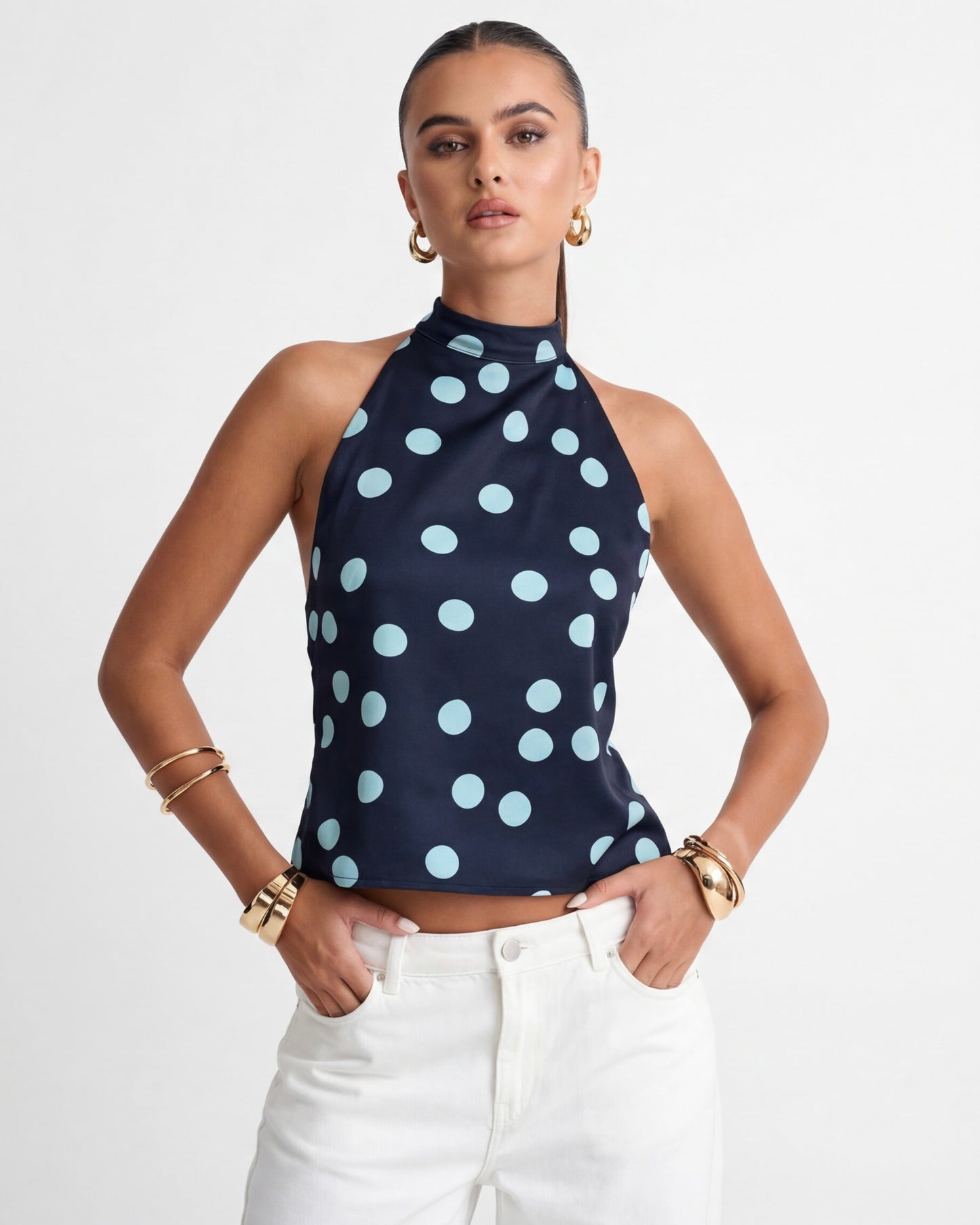 Polka Muse haltertopp